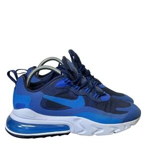 Nike Air Max 270 React AO4971-400 Navy Royal Blue Athletic Men's Size 8